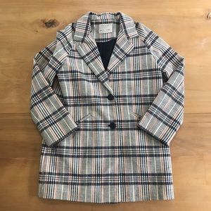Zara Girls Plaid Dress Jacket